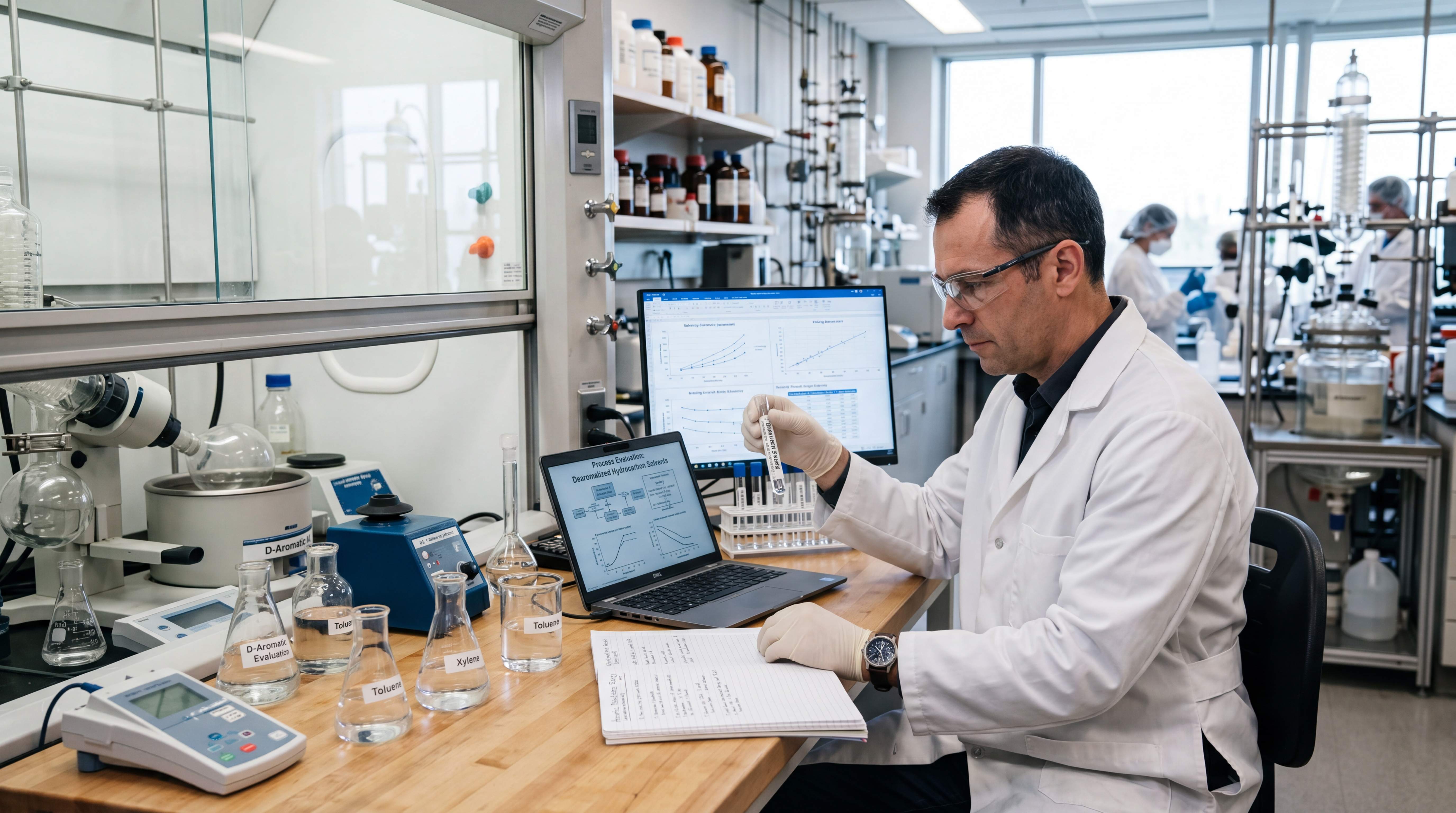 Laboratory evaluation comparing dearomatized hydrocarbon solvents with toluene and xylene for replacement testing